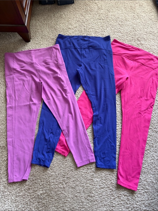 Zella Pants - Zella Stretch Leggings with pockets- Pink, Purple, Blue